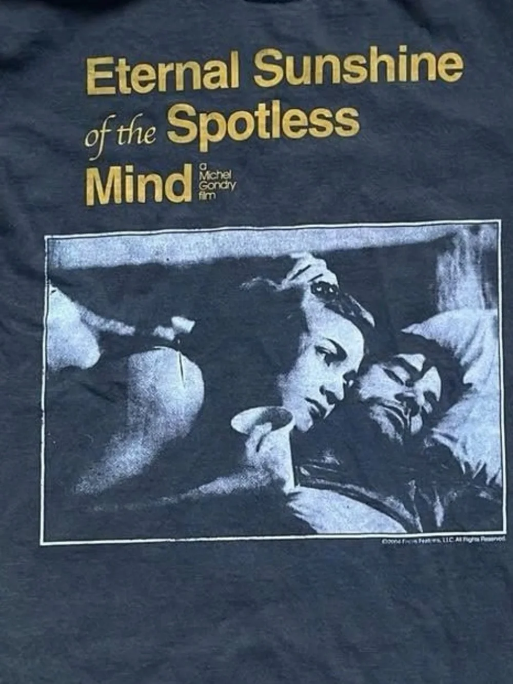 Eternal Sunshine of the Spotless Mind Graphic Tee - Black with Gold Print